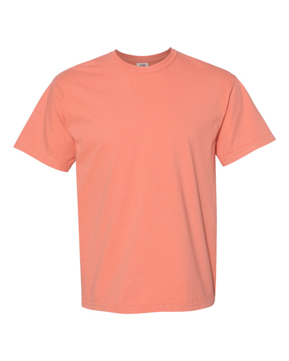 Front View of Terracotta Garment-Dyed Heavyweight T-Shirt - 1717