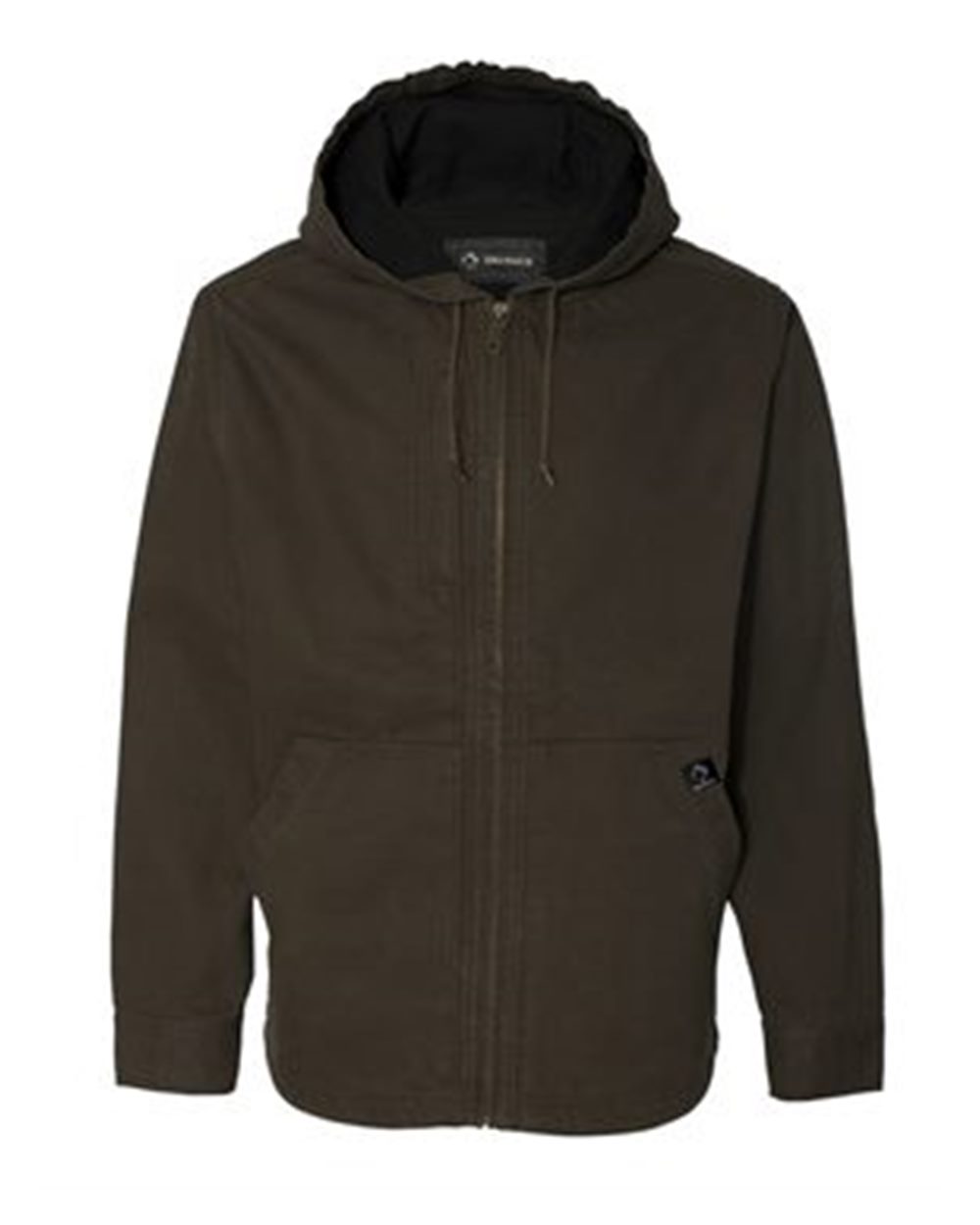 Front View of Tobacco Laredo Boulder Cloth™ Canvas Jacket with Thermal Lining Tall Sizes - 5090T