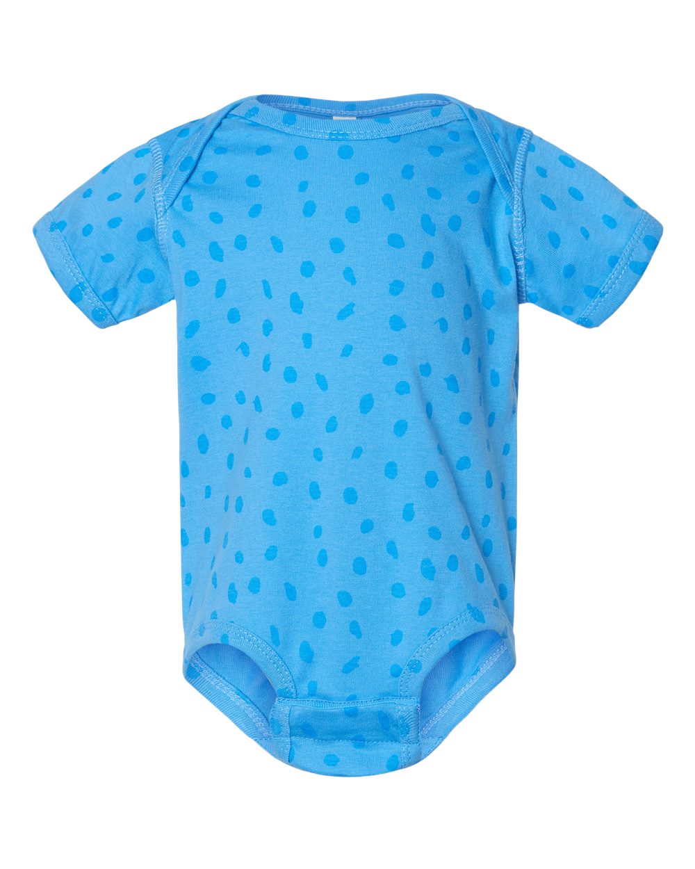 Front View of Tradewind Spot Infant Fine Jersey Bodysuit - 4424