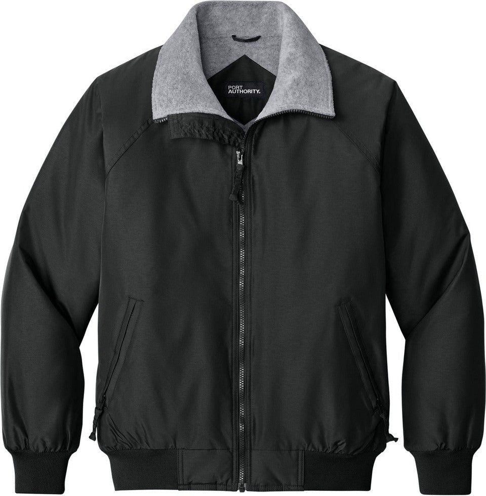 Front View of Tr.Black/Gray Port Authority Challenger Jacket. J754