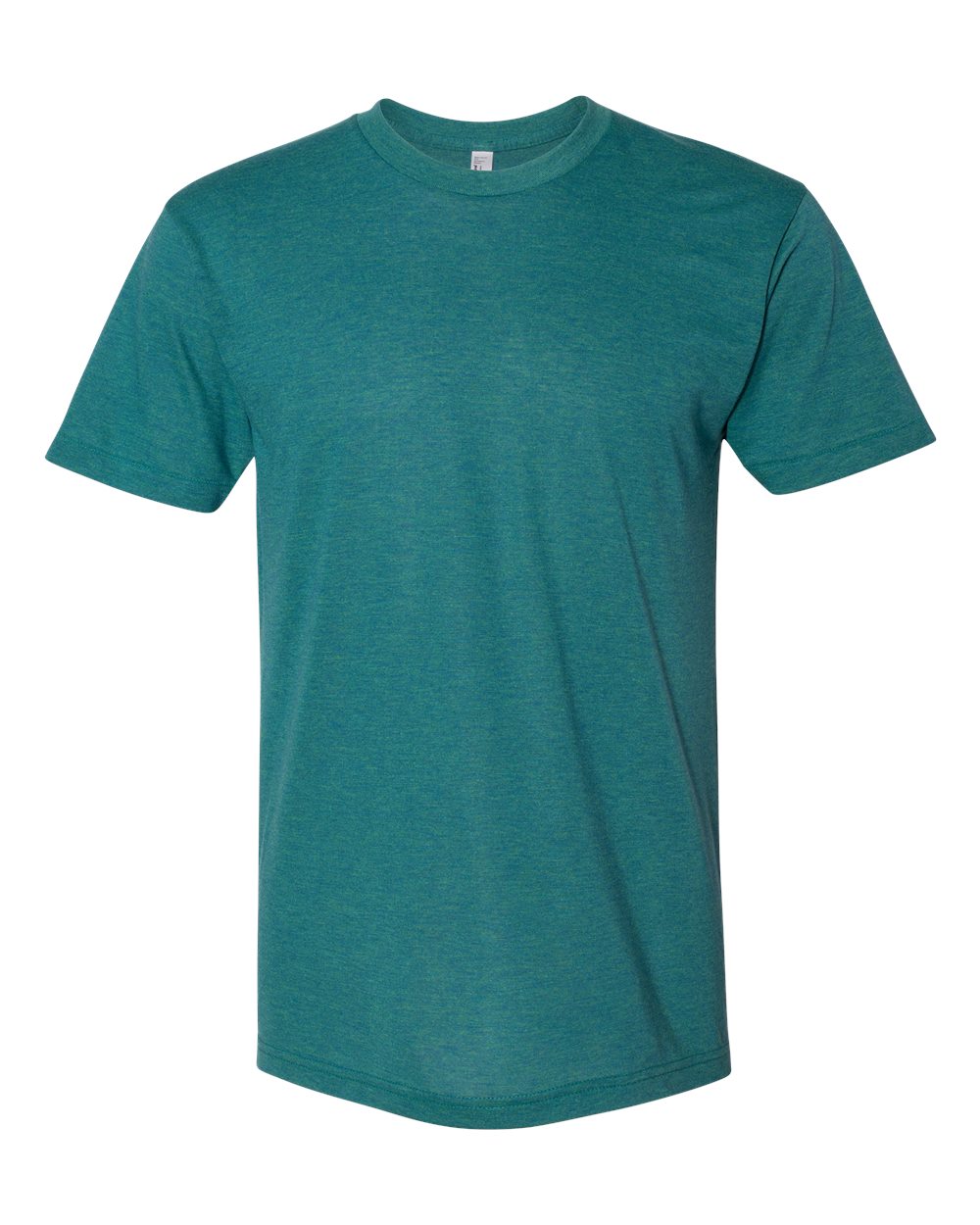 Front View of Tri-Evergreen USA-Made Triblend Track Tee - TR401USA