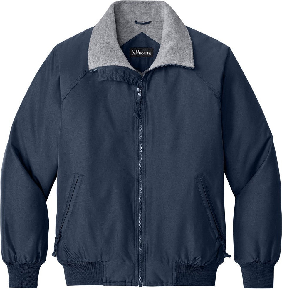 Front View of Tr.Navy/Gray Port Authority Challenger Jacket. J754