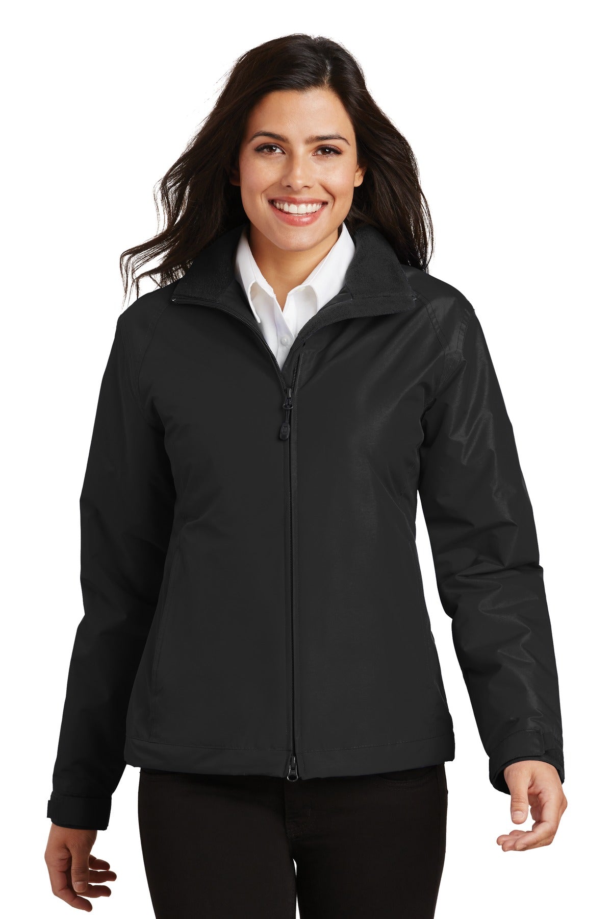 Front View of Tru Bk/Tru Bk Port Authority Women's Challenger Jacket. L354