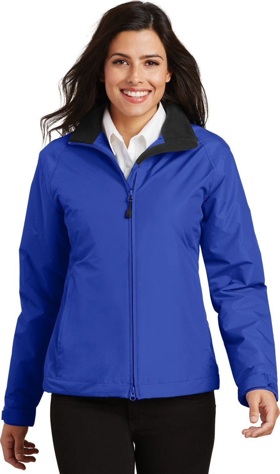 Front View of Tru Roy/Tru Bk Port Authority Women's Challenger Jacket. L354