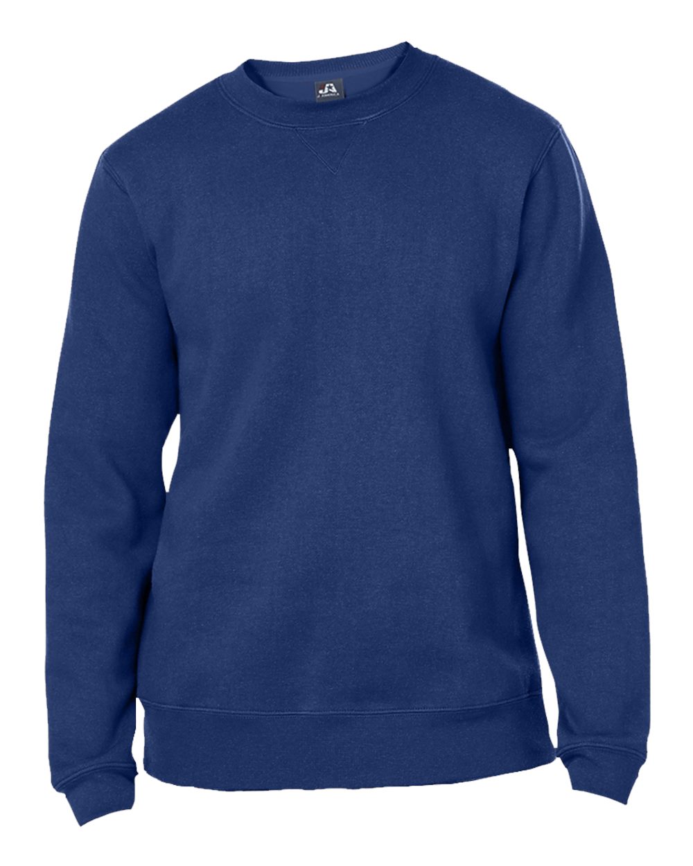 Front View of True Navy Premium Fleece Crewneck Sweatshirt - 8424