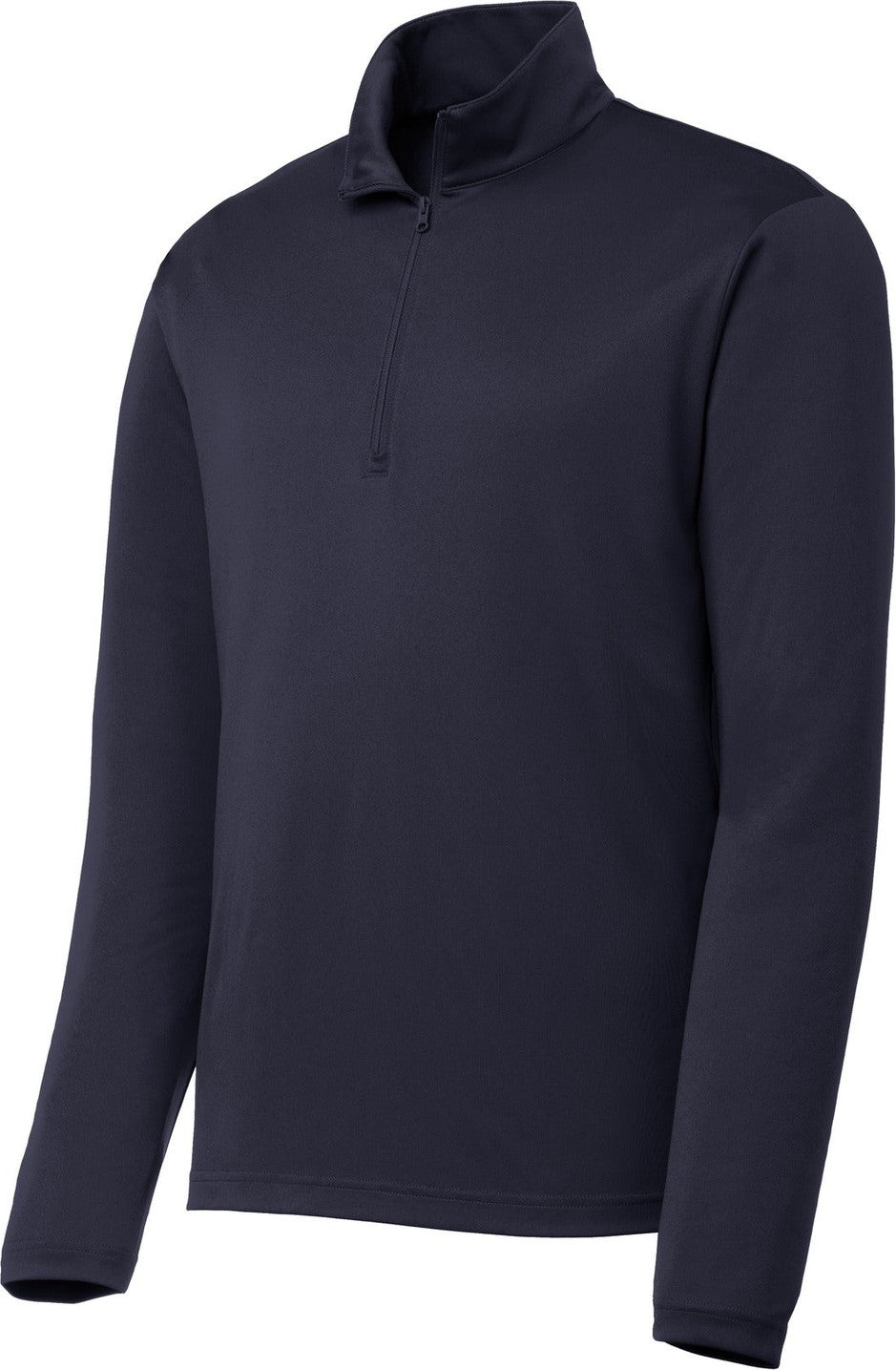 Front View of True Navy Sport-Tek PosiCharge Competitor 1/4-Zip Pullover. ST357