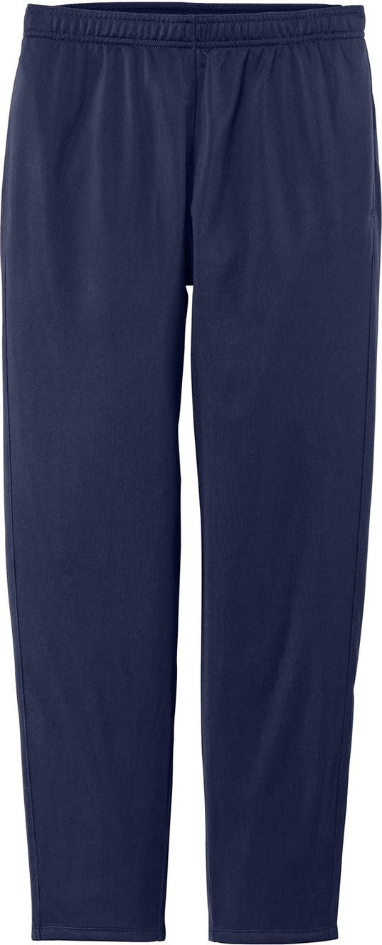 Front View of True Navy Sport-Tek Women's Tricot Track Jogger. LPST95