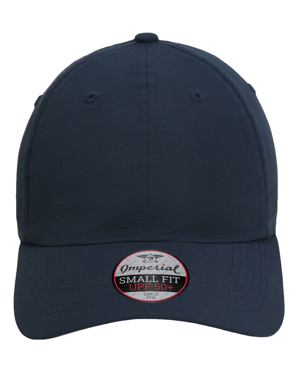 Front View of True Navy The Hinsen Women&#39;s Performance Ponytail Cap - L338