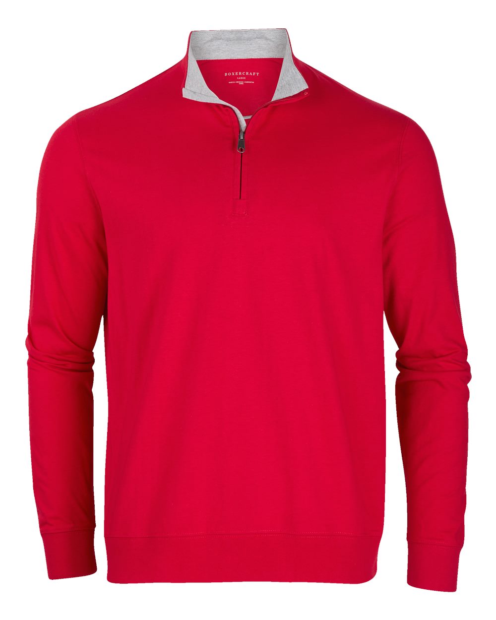 Front View of True Red Alumni Quarter-Zip Pullover - BM5205