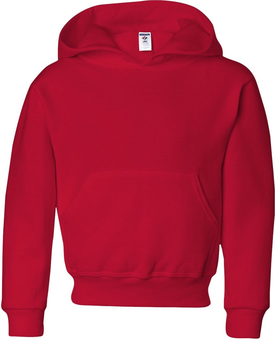 True Red NuBlend® Youth Hooded Sweatshirt - 996YR