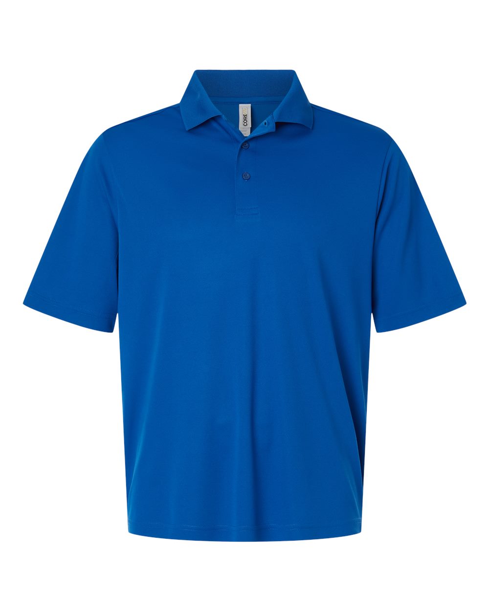 Front View of True Royal Men's Tall Nova Performance Pique Polo - CE108T