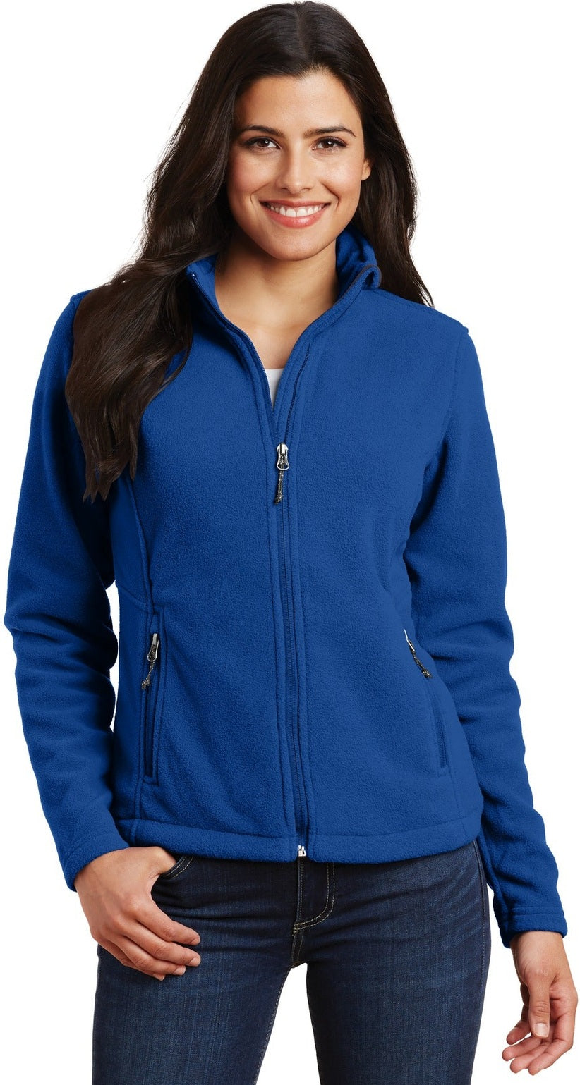 Front View of True Royal Port Authority Women's Value Fleece Jacket. L217