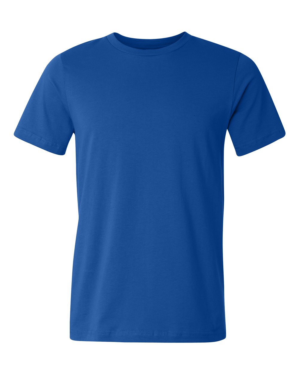 Front View of True Royal USA-Made Jersey Tee - 3001U
