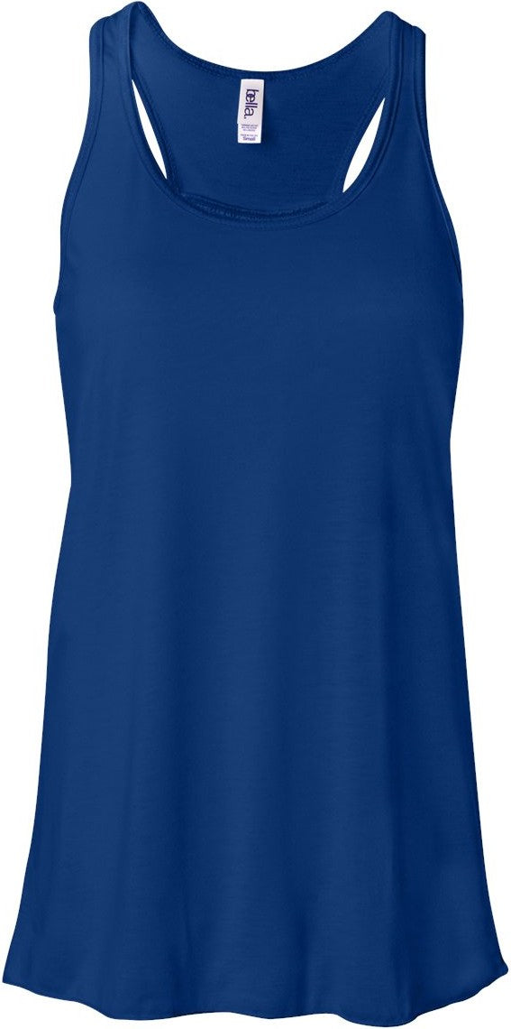 Front View of True Royal Women&#39;s Flowy Racerback Tank - 8800