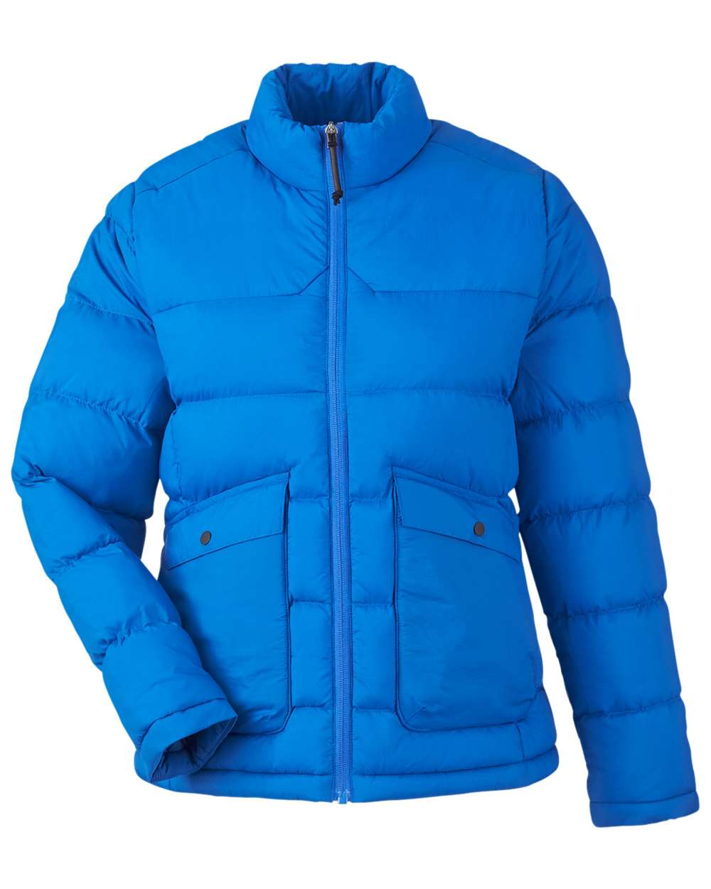 Front View of True Royal Women's Inspire Puffer Jacket - CE720W