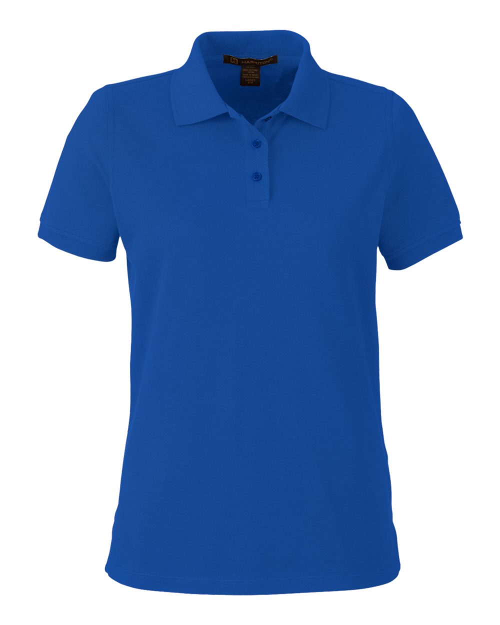 Front View of True Royal Women&#39;s Valiant Cotton Snag Protect Polo - M205W