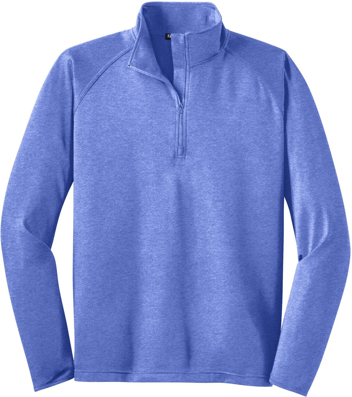 Front View of True Ryl Hthr Sport-Tek Tall Sport-Wick Stretch 1/4-Zip Pullover. TST850