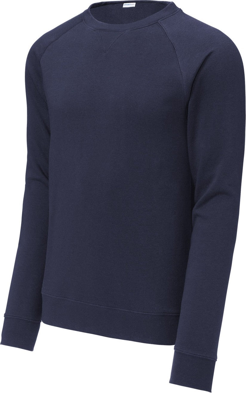 Front View of TrueNavy Sport-Tek Drive Fleece Crewneck STF203