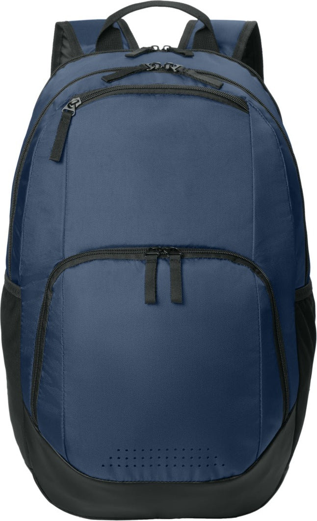 Front View of TrueNavy Sport-Tek Rec Backpack BST200
