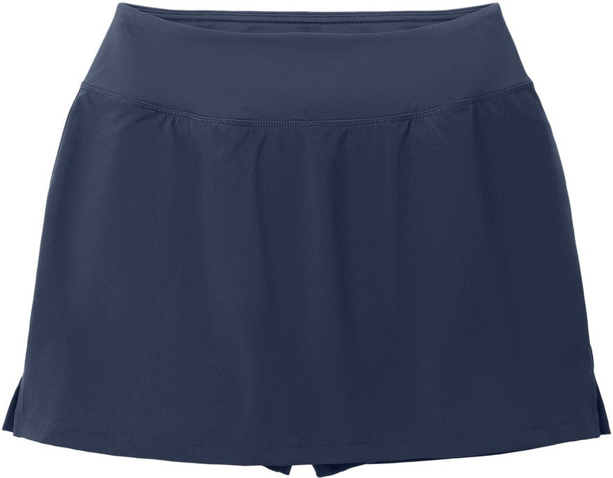 Front View of TrueNavy Sport-Tek Women's Repeat Skort LST486