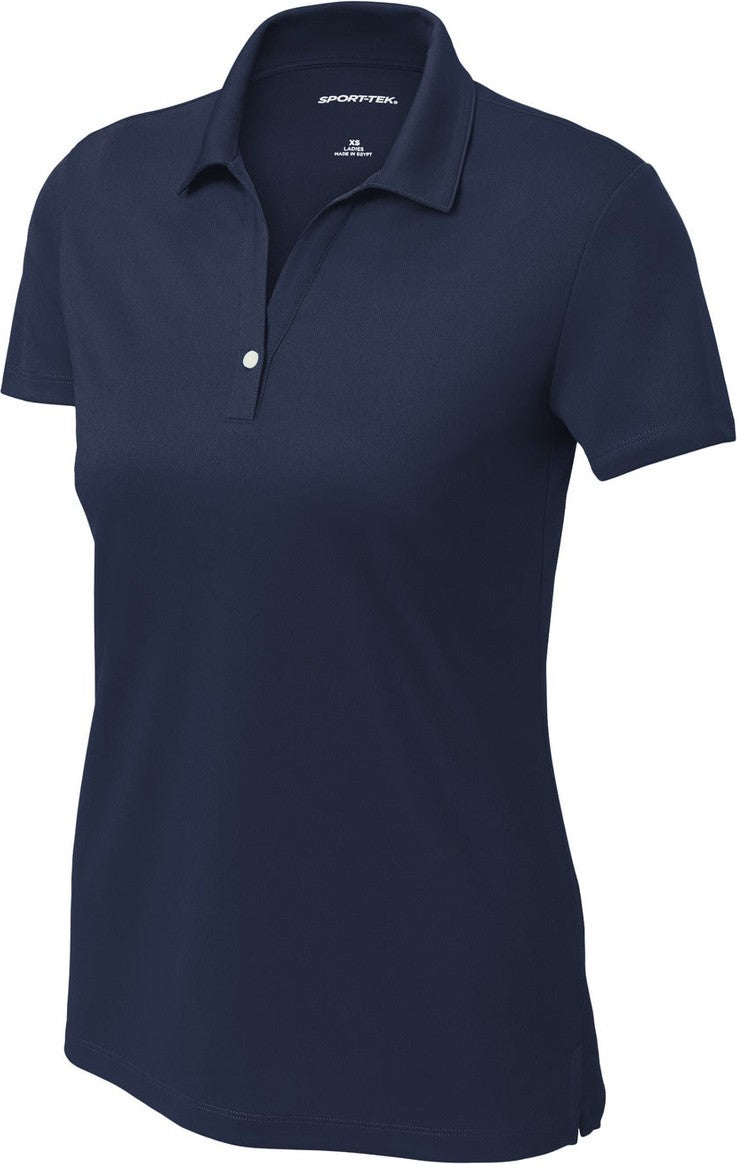 Front View of TrueNavy Sport-Tek Women's UV Micropique Polo LST740