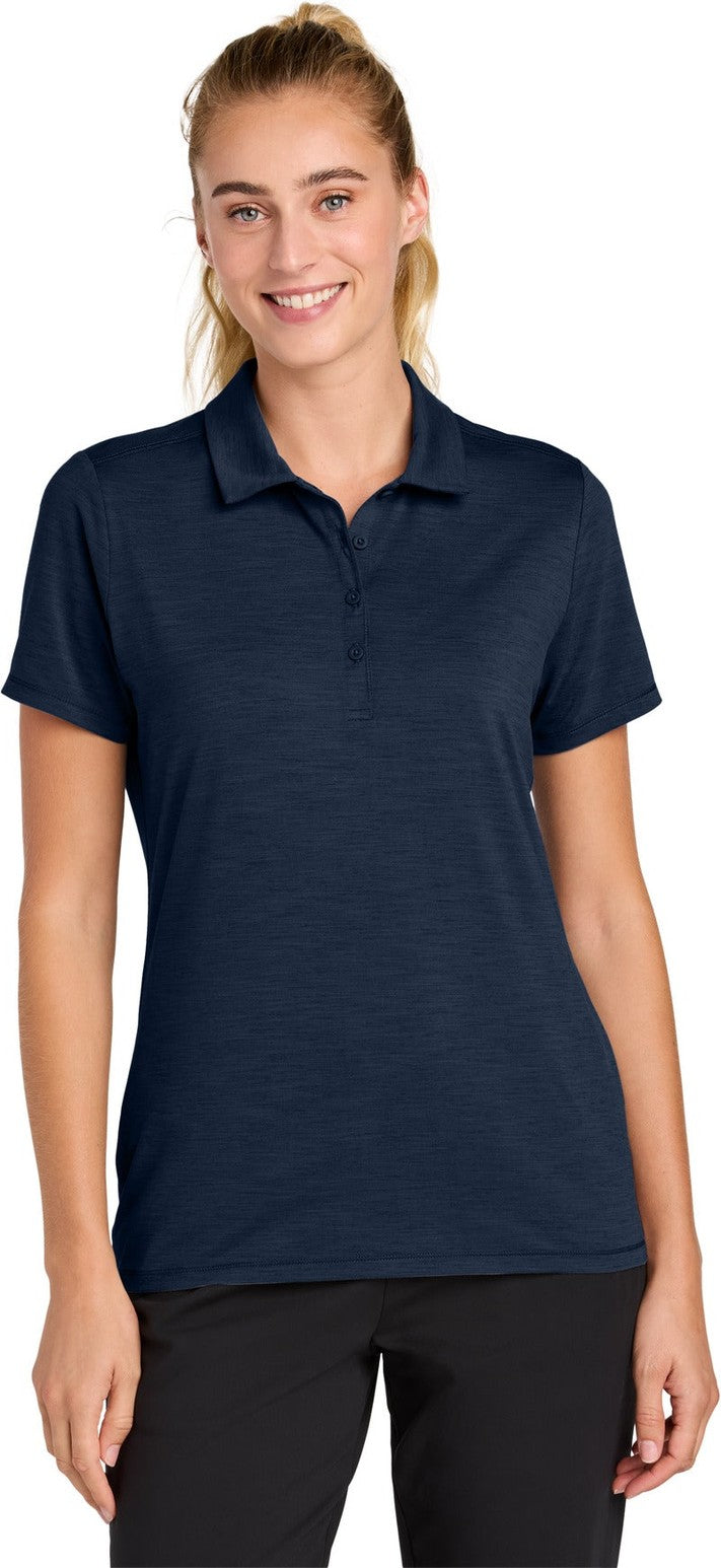 Front View of TrueNavy Sport-Tek Women's Versa Polo LST490