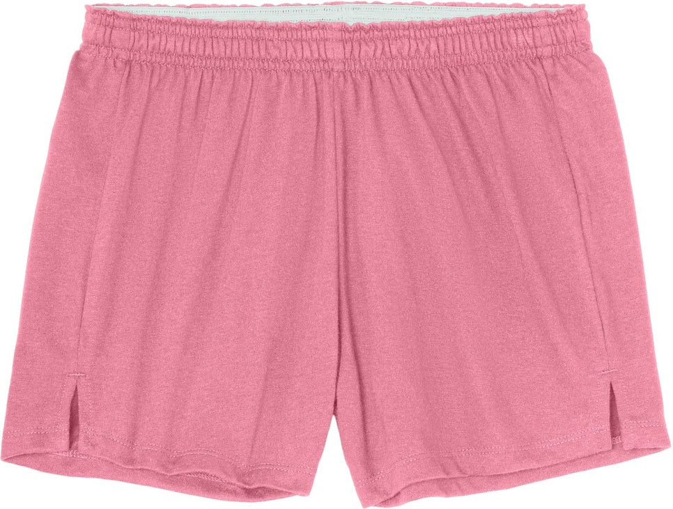 Front View of TruePink Sport-Tek Women's Jersey Knit Squad Short LST311