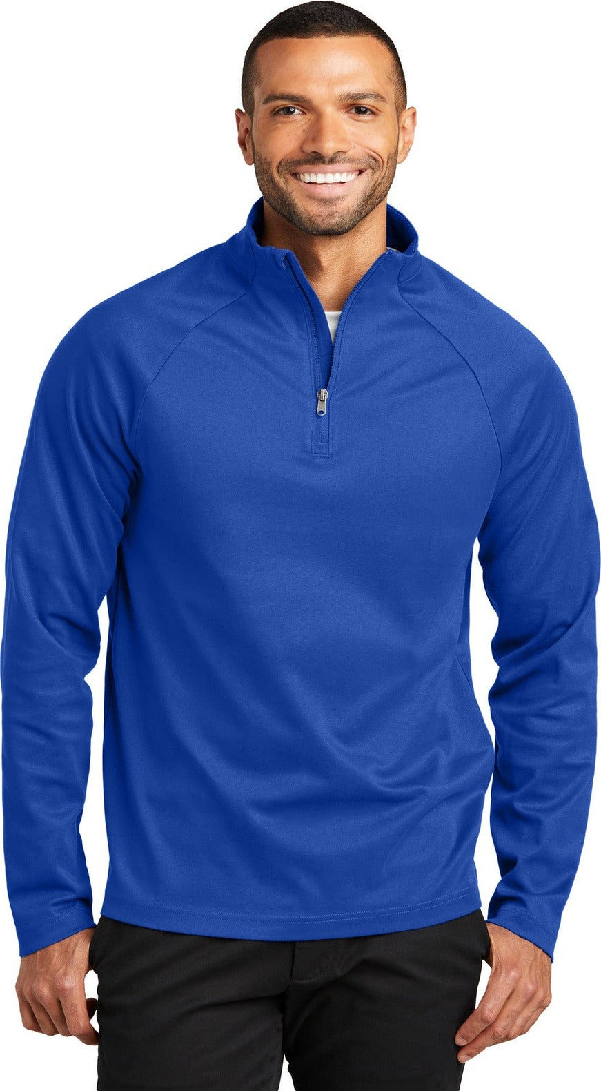 Front View of TrueRoyal Port Authority C-FREE Cypress 1/4-Zip K870