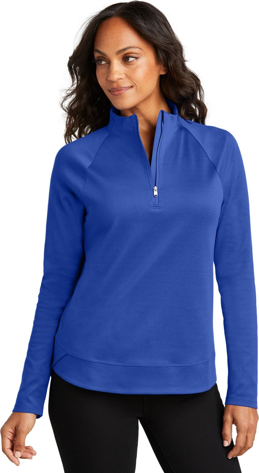 Front View of TrueRoyal Port Authority Women's C-FREE Cypress 1/4-Zip LK870