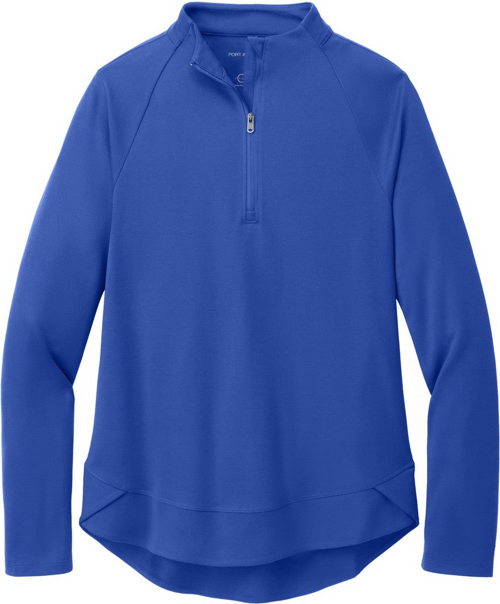 Front View of TrueRoyal Port Authority Women's C-FREE Cypress 1/4-Zip LK870