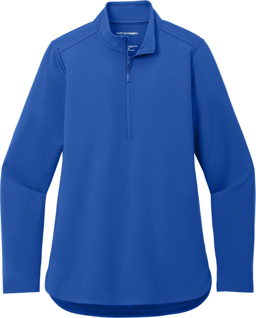 Front View of TrueRoyal Port Authority Women's C-FREE Double Knit 1/4-Zip LK880