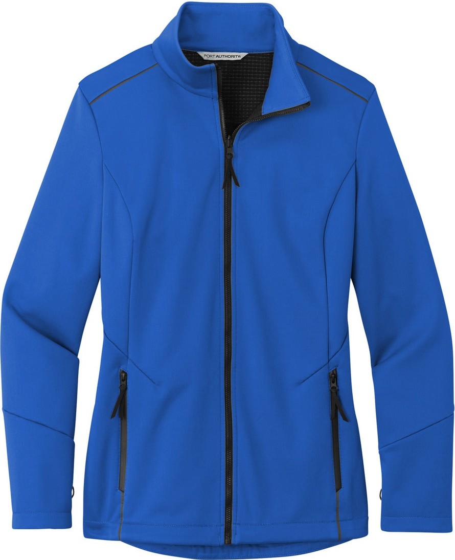 Front View of TrueRoyal Port Authority Women's Collective Tech Soft Shell Jacket L921