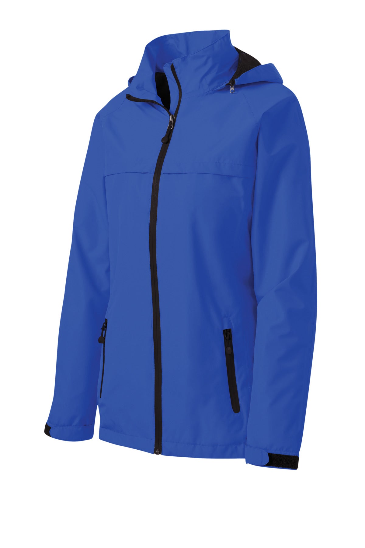 Front View of TrueRoyal Port Authority Women's Torrent Waterproof Jacket. L333