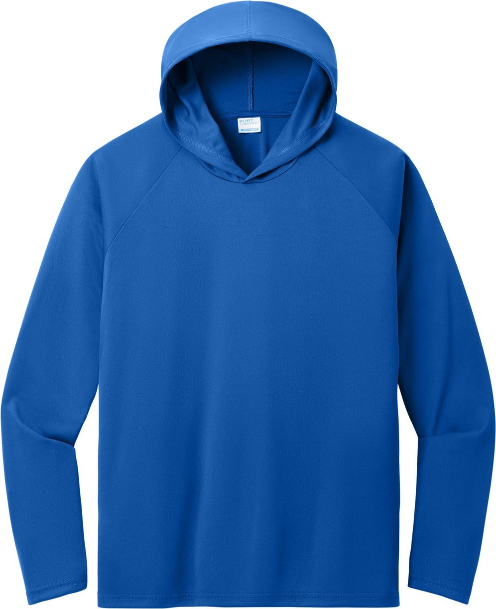 Front View of TrueRoyal Port & Co Performance Pullover Hooded Tee PC380H