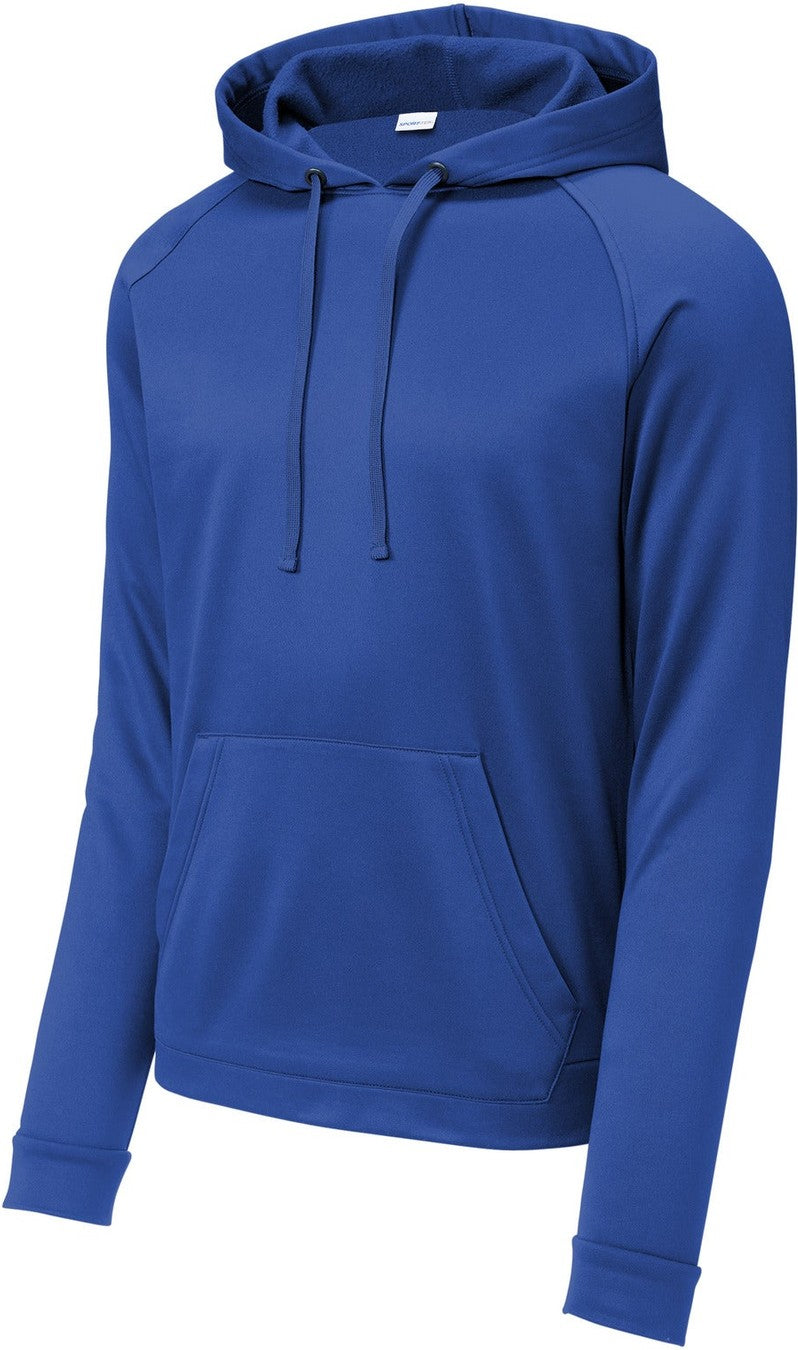 Front View of TrueRoyal Sport-Tek Re-Compete Fleece Pullover Hoodie ST730