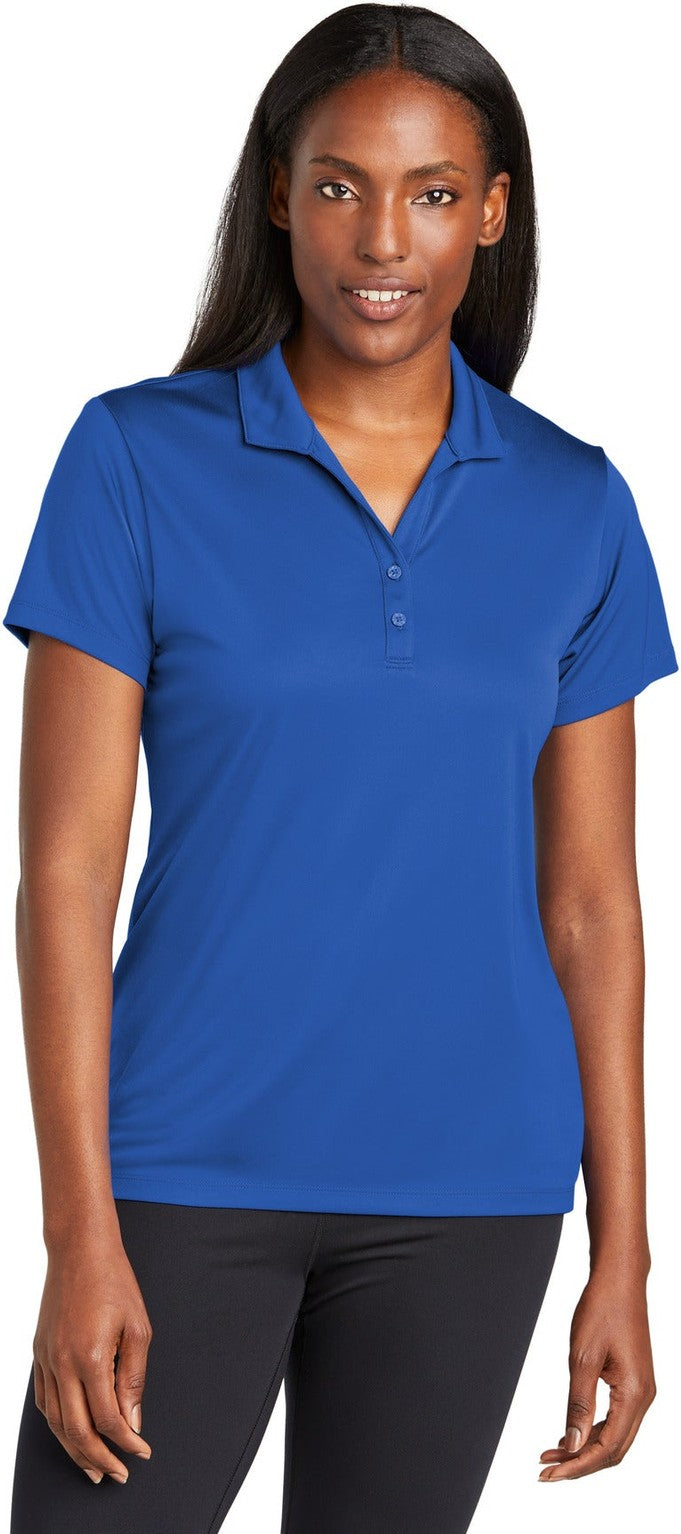 Front View of TrueRoyal Sport-Tek Women's PosiCharge Re-Compete Polo LST725