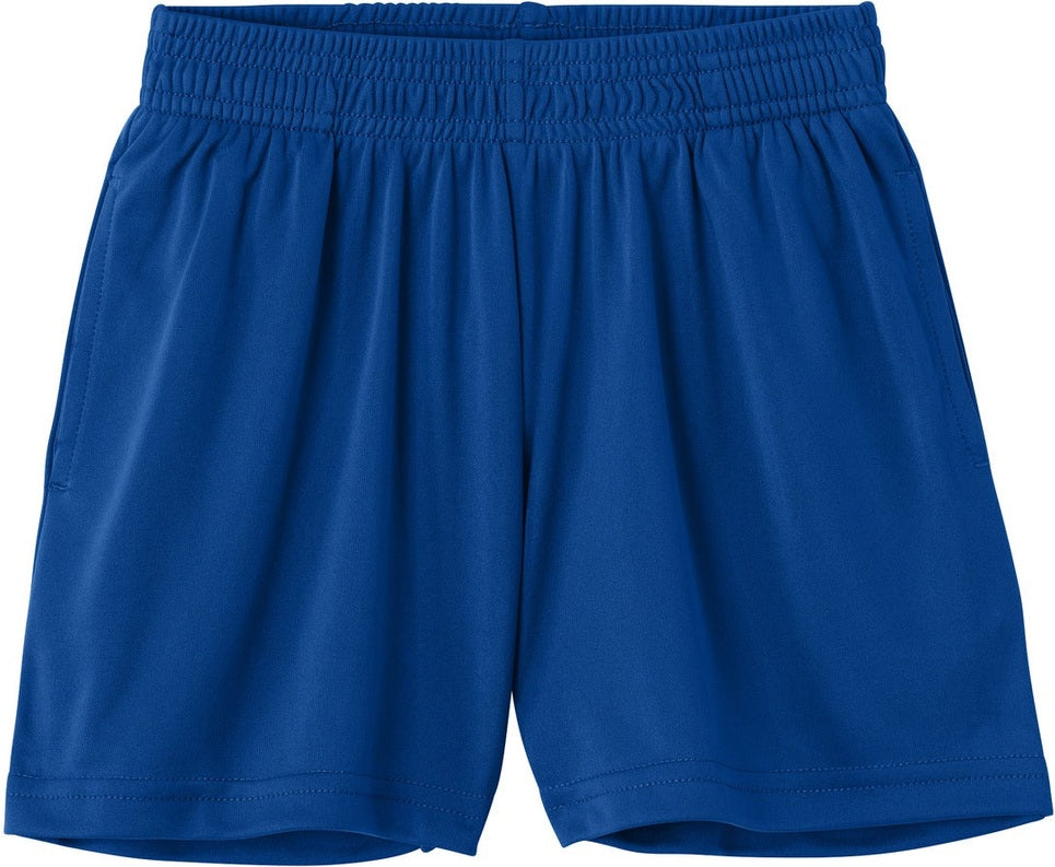 Front View of TrueRoyal Sport-Tek Youth PosiCharge Competitor 5" Pocketed Short YST349P