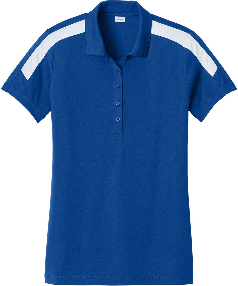 Front View of TRy/White Sport-Tek Women's Competitor United Polo LST104