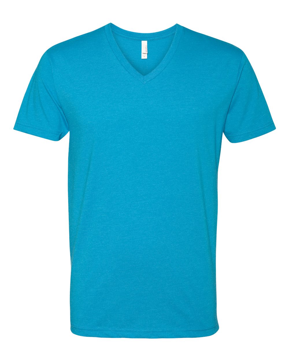 Turquoise CVC V-Neck T-Shirt - 6240