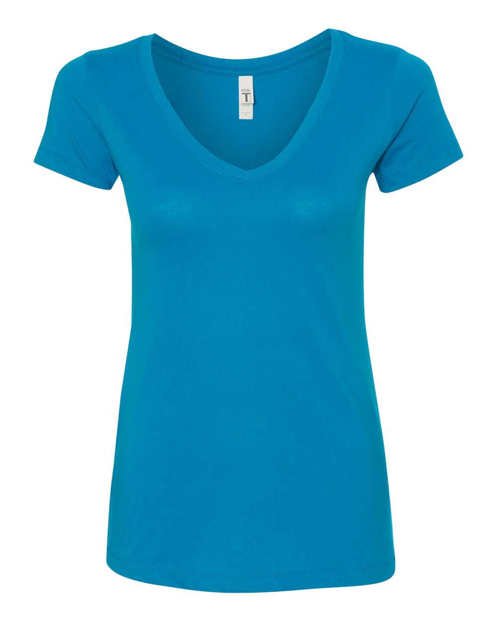 Turquoise Women's Ideal V-Neck T-Shirt - 1540