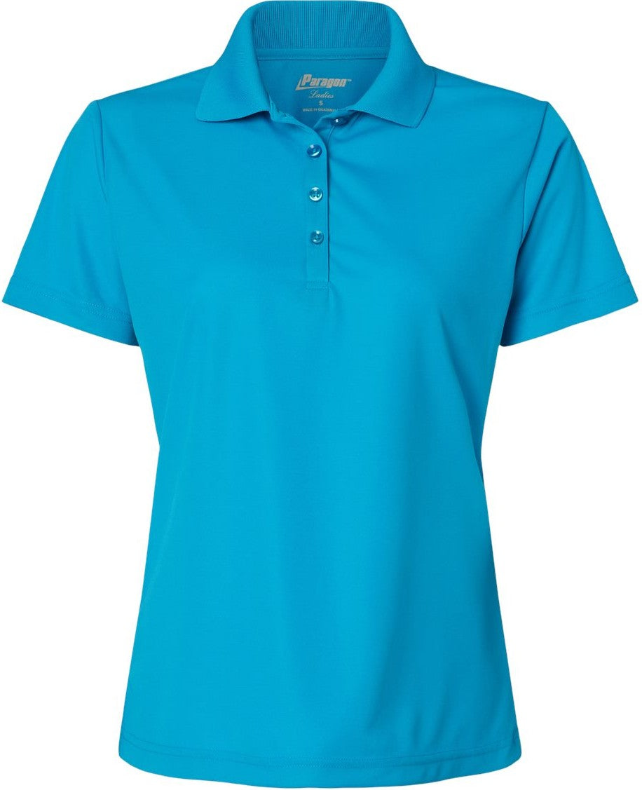 Front View of Turquoise Women's Sebring Performance Polo - 504