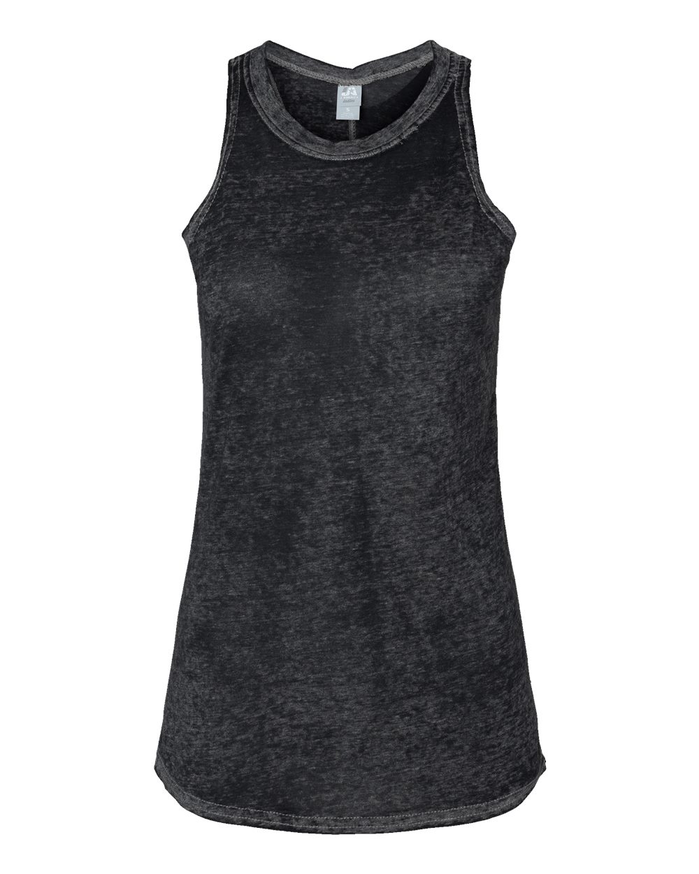 Front View of Twisted Black Women’s Zen Jersey Tank Top - 8117