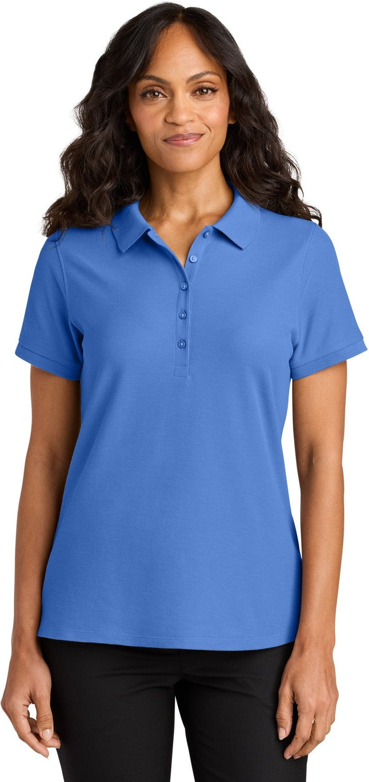 Front View of UltramrnBl Port Authority Women's Wearever Signature Pique Polo LK200