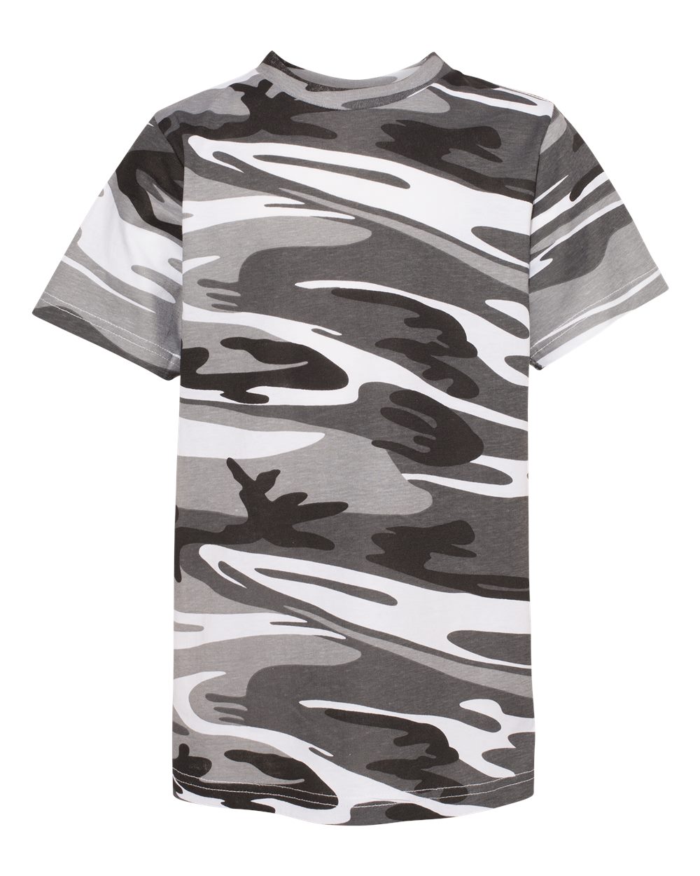 Front View of Urban Woodland Youth Camouflage T-Shirt - 2207