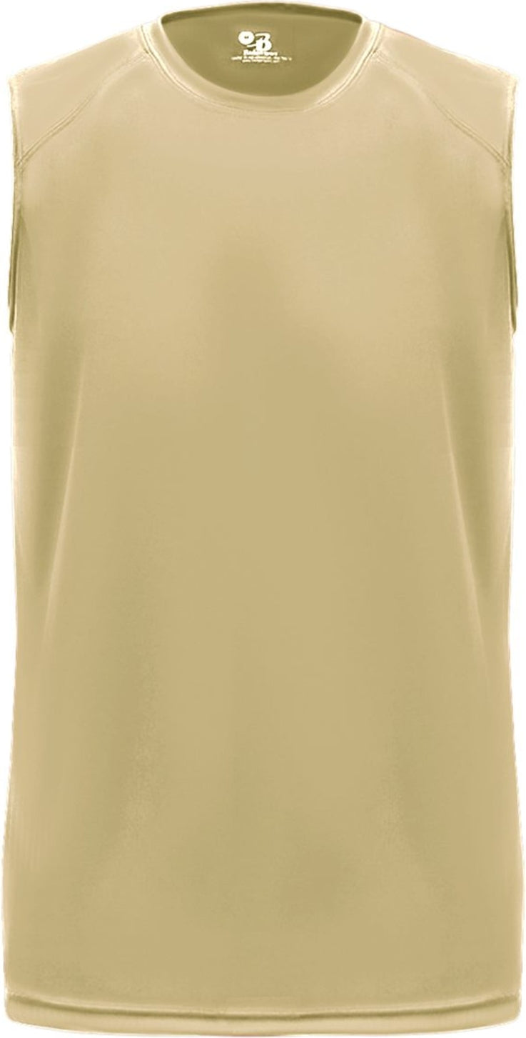 Front View of VEGAS GOLD B-CORE SLEEVELESS TEE