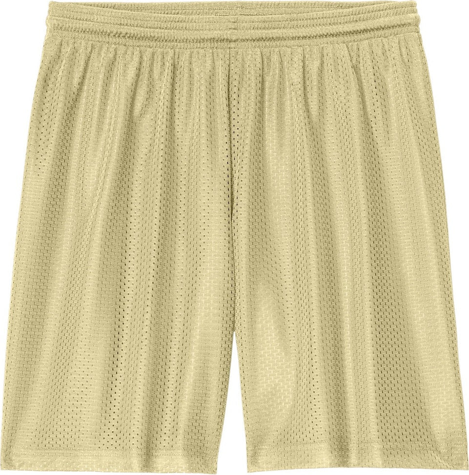 Front View of VegasGold Sport-Tek PosiCharge Mesh 7" Short ST5100