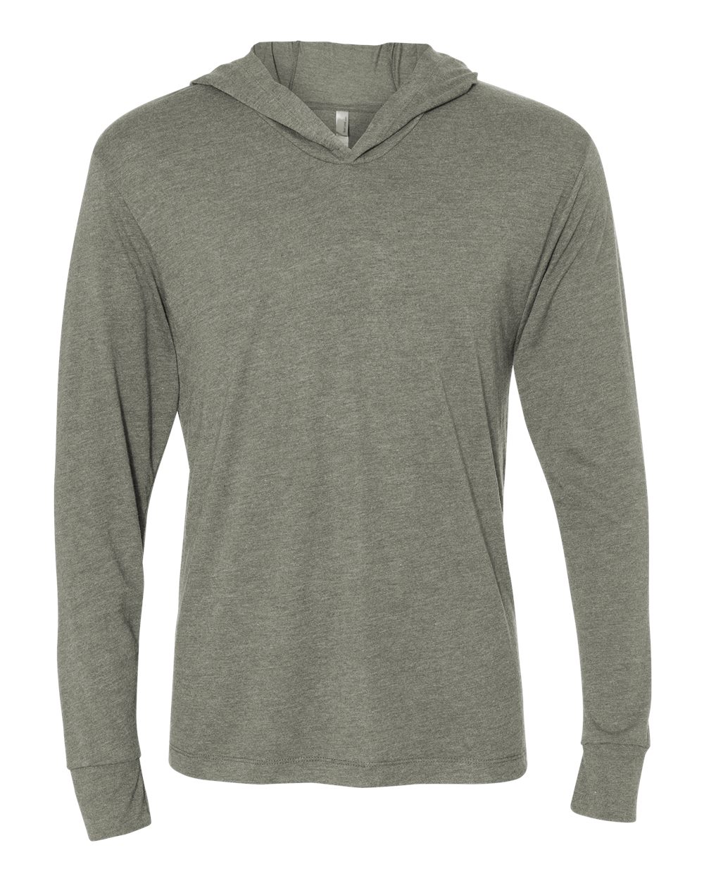 Venetian Grey Triblend Hooded Long Sleeve Pullover - 6021