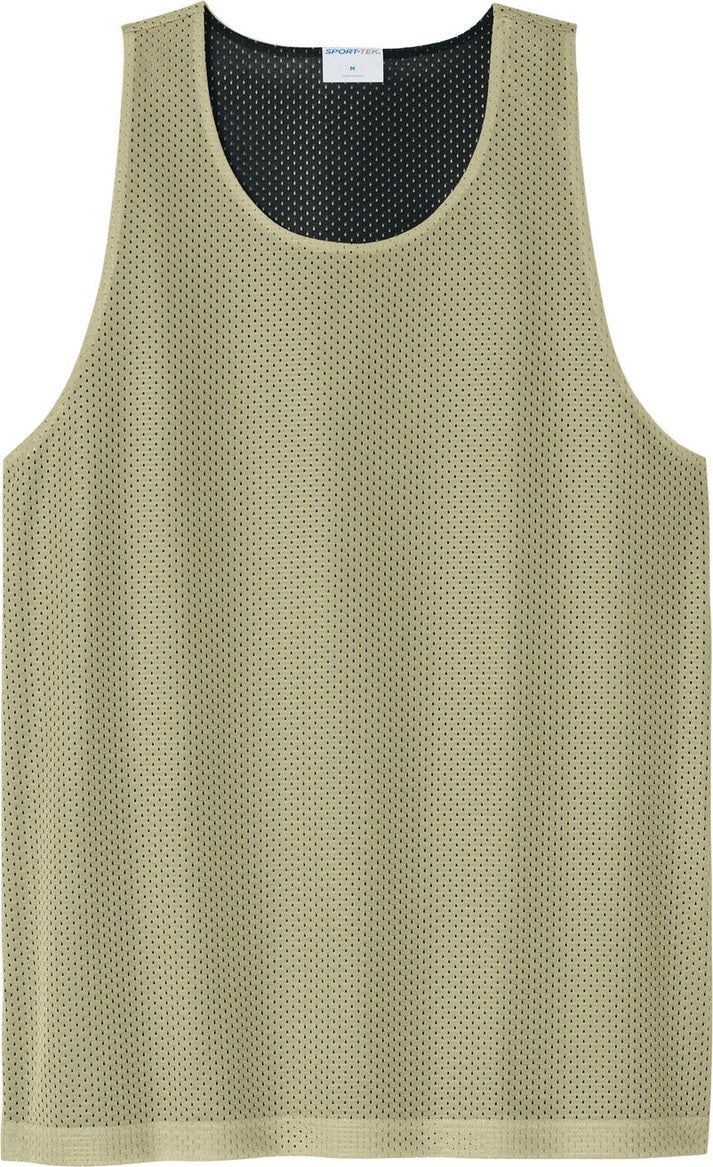 Front View of VgsGld/Blk Sport-Tek PosiCharge Reversible Mesh Tank ST5000