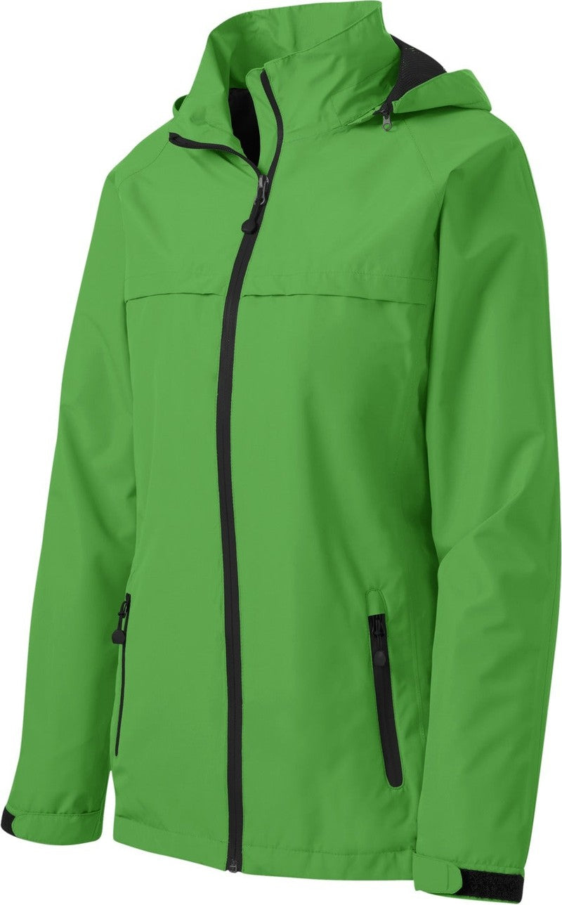Front View of Vine Green Port Authority Women's Torrent Waterproof Jacket. L333