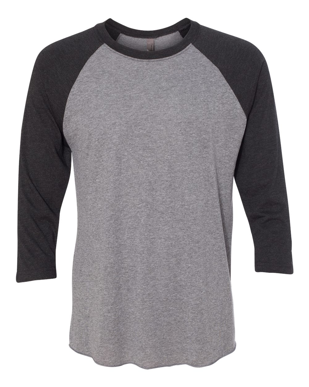 Vintage Black Sleeves/ Premium Heather Body Triblend Three-Quarter Raglan T-Shirt - 6051